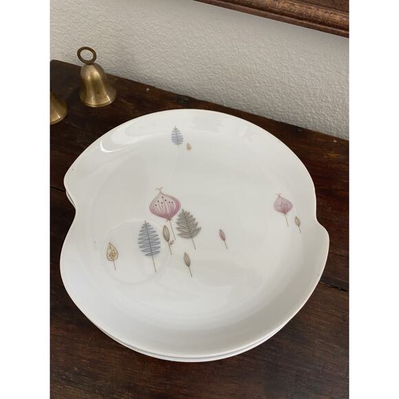 Vintage 50s Atomic Midcentury Snack Plates Summit Fina China Japan MCM Plates - Picture 1 of 5